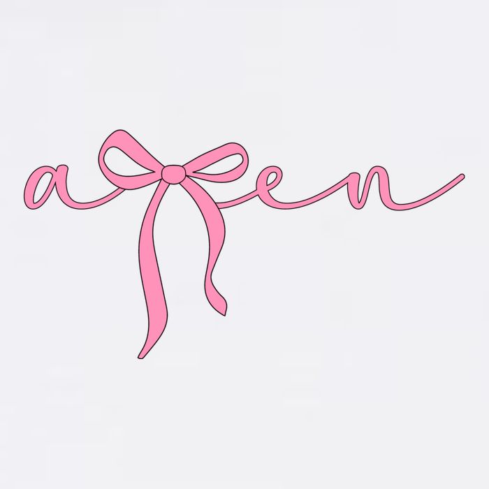 Amen Coquette Bow Cooling Performance Crew T-Shirt