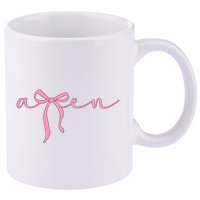Amen Coquette Bow 11oz C Handle Ceramic Mug