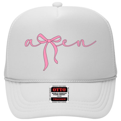 Amen Coquette Bow Trucker Hat