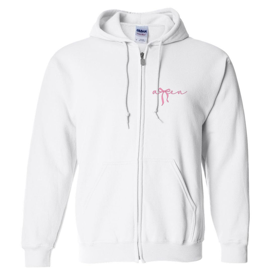 Amen Coquette Bow Full Zip Hoodie