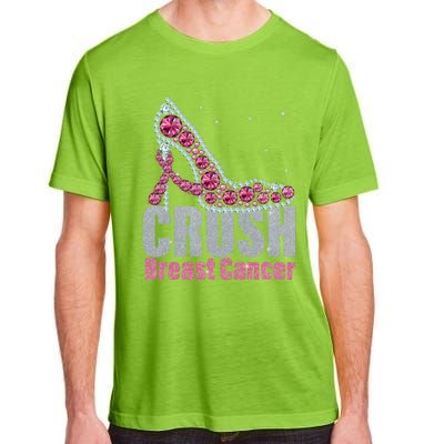 Awesome Crush Breast Cancer Gift A Bling Shoes Gift Adult ChromaSoft Performance T-Shirt