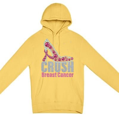 Awesome Crush Breast Cancer Gift A Bling Shoes Gift Premium Pullover Hoodie