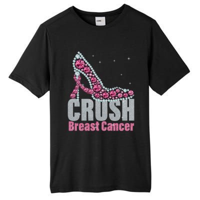 Awesome Crush Breast Cancer Gift A Bling Shoes Gift Tall Fusion ChromaSoft Performance T-Shirt