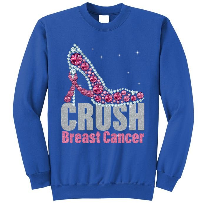 Awesome Crush Breast Cancer Gift A Bling Shoes Gift Sweatshirt