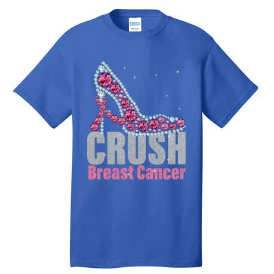 Awesome Crush Breast Cancer Gift A Bling Shoes Gift Tall T-Shirt