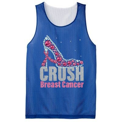 Awesome Crush Breast Cancer Gift A Bling Shoes Gift Mesh Reversible Basketball Jersey Tank