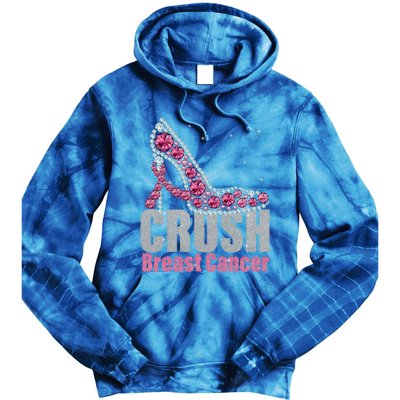 Awesome Crush Breast Cancer Gift A Bling Shoes Gift Tie Dye Hoodie