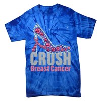 Awesome Crush Breast Cancer Gift A Bling Shoes Gift Tie-Dye T-Shirt