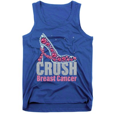 Awesome Crush Breast Cancer Gift A Bling Shoes Gift Tank Top