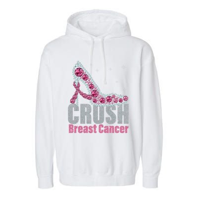 Awesome Crush Breast Cancer Gift A Bling Shoes Gift Garment-Dyed Fleece Hoodie