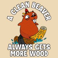 A Clean Beaver Always Gets More Wood 25L Jumbo Tote