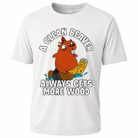 A Clean Beaver Always Gets More Wood Cooling Performance Crew T-Shirt