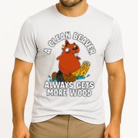 A Clean Beaver Always Gets More Wood Cooling Performance Crew T-Shirt
