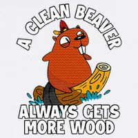 A Clean Beaver Always Gets More Wood Cooling Performance Crew T-Shirt