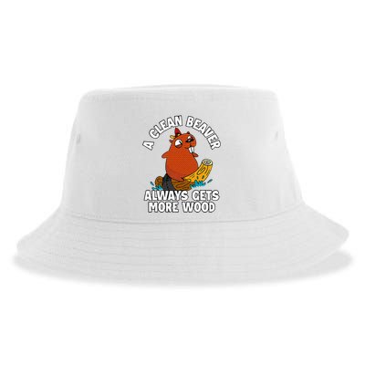 A Clean Beaver Always Gets More Wood Sustainable Bucket Hat