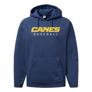 As Canes Baseball Sports Performance Fleece Hoodie