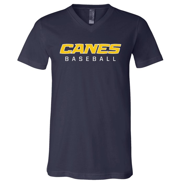 As Canes Baseball Sports V-Neck T-Shirt