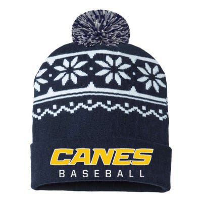 As Canes Baseball Sports USA-Made Snowflake Beanie