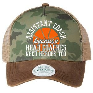 Assistant Coach Because Head Coaches Need Heroes Too Legacy Tie Dye Trucker Hat