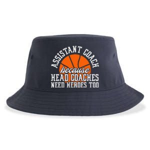 Assistant Coach Because Head Coaches Need Heroes Too Sustainable Bucket Hat