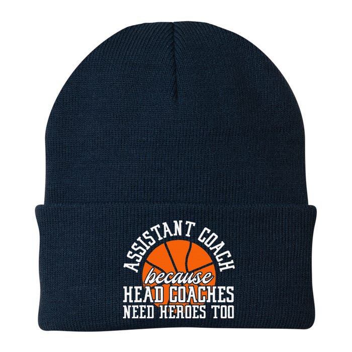 Assistant Coach Because Head Coaches Need Heroes Too Knit Cap Winter Beanie