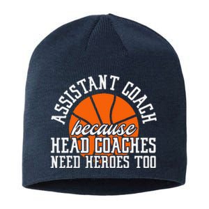 Assistant Coach Because Head Coaches Need Heroes Too Sustainable Beanie