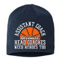 Assistant Coach Because Head Coaches Need Heroes Too Sustainable Beanie