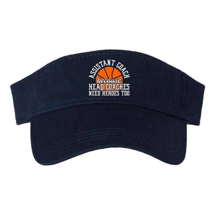 Assistant Coach Because Head Coaches Need Heroes Too Valucap Bio-Washed Visor