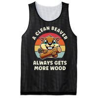 A Clean Beaver Always Gets More Wood Mesh Reversible Basketball Jersey Tank