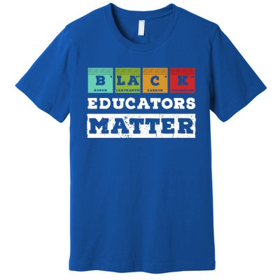 African Culture Black Educators Matter Chemistry Teacher Gift Premium T-Shirt