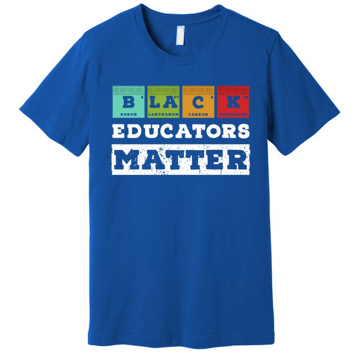 African Culture Black Educators Matter Chemistry Teacher Gift Premium T-Shirt