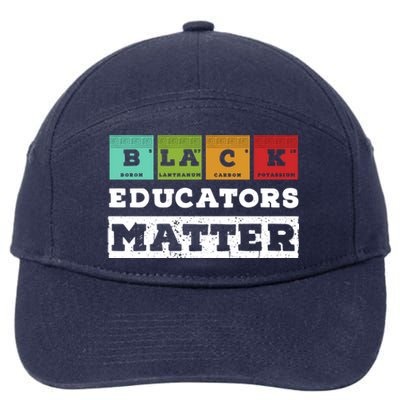 African Culture Black Educators Matter Chemistry Teacher Gift 7-Panel Snapback Hat