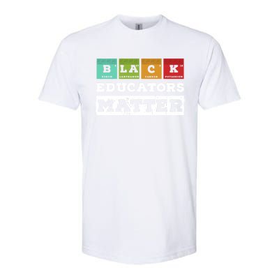 African Culture Black Educators Matter Chemistry Teacher Gift Softstyle® CVC T-Shirt