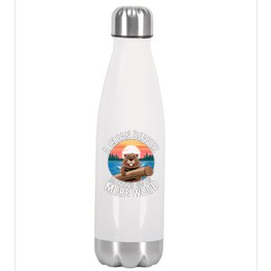 A Clean Beaver Always Gets More Wood Magical And Funny Beaver Lover Gifts Stainless Steel Insulated Water Bottle