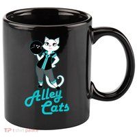 Alley Cats Bowling Team Ladies Backside Print 11oz C Handle Ceramic Mug