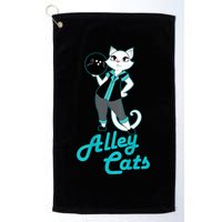 Alley Cats Bowling Team Ladies Backside Print Golf Towel
