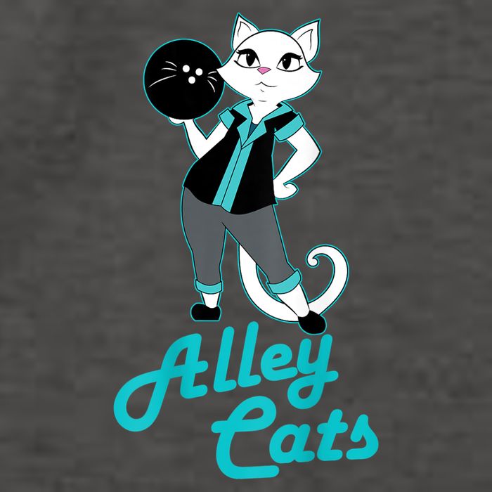 Alley Cats Bowling Team Ladies Backside Print Vector Backpack