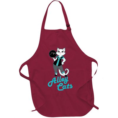 Alley Cats Bowling Team Ladies Backside Print Apron