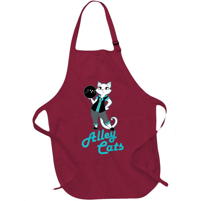 Alley Cats Bowling Team Ladies Backside Print Apron