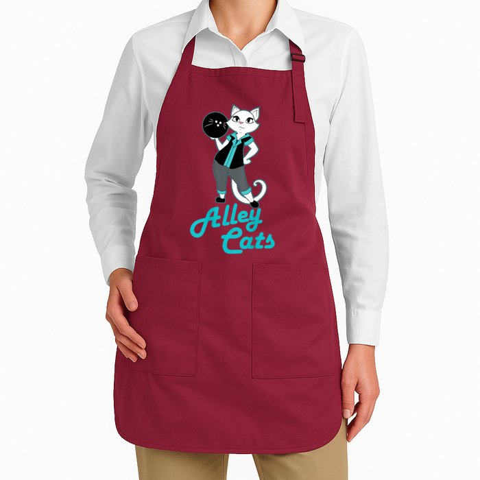 Alley Cats Bowling Team Ladies Backside Print Apron