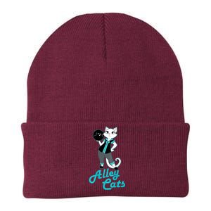 Alley Cats Bowling Team Ladies Backside Print Knit Cap Winter Beanie