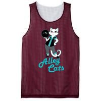 Alley Cats Bowling Team Ladies Backside Print Mesh Reversible Basketball Jersey Tank