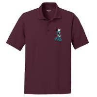 Alley Cats Bowling Team Ladies Backside Print PosiCharge RacerMesh Polo