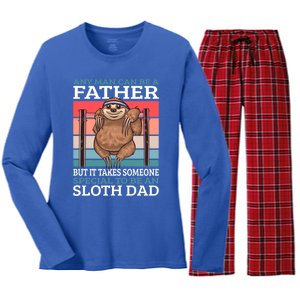 Any Can Be A Father But It Takes Someone Special To Be A Gift Women's Long Sleeve Flannel Pajama Set 