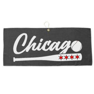 American Chicago Baseball Bat Chicago Lover Large Microfiber Waffle Golf Towel