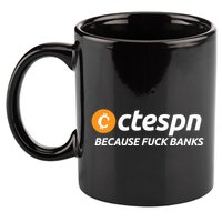 Ab Ctespn Because Fuck Banks 11oz C Handle Ceramic Mug