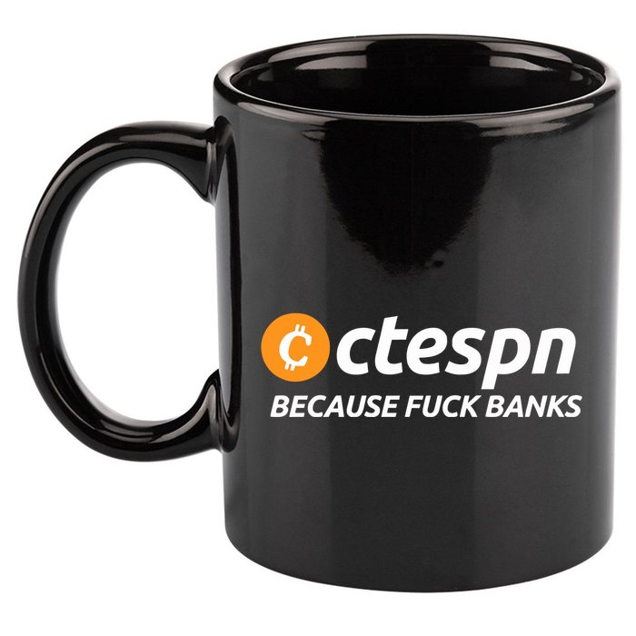 Ab Ctespn Because Fuck Banks 11oz C Handle Ceramic Mug