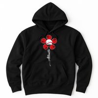 Atlanta Colorful Baseball Flower Souvenir I Love Atlanta Hoodie