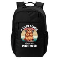 A Clean Beaver Always Gets More Wood Shirt Dark Backpack