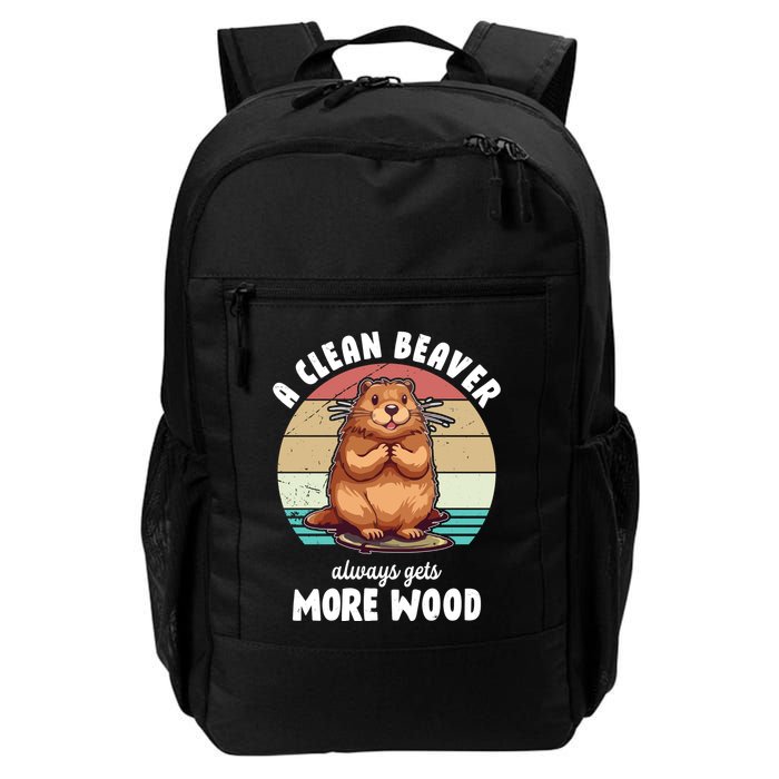 A Clean Beaver Always Gets More Wood Shirt Dark Backpack